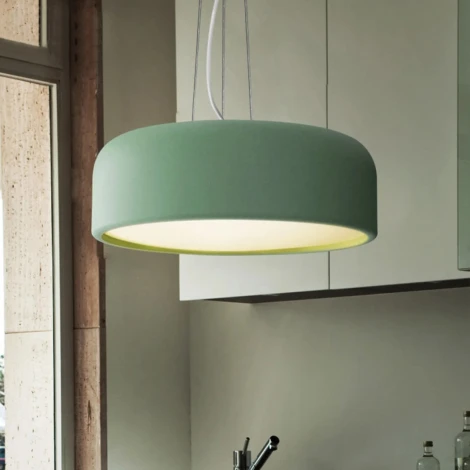 Подвесной светильник Cylinder B D48 Green By ImperiumLoft Cylinder-B01 (220V, на тросе, круглые)
