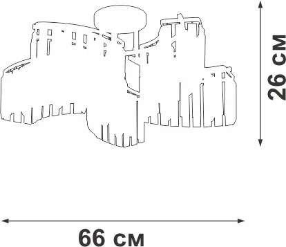 Потолочная люстра на штанге Vitaluce V5884-0/10PL (220V)