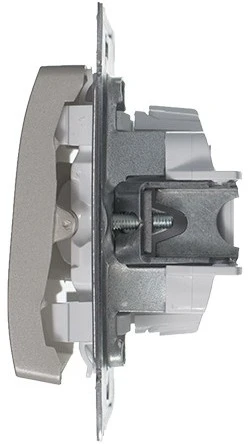 Выключатель встраиваемый одноклавишный (платина) Systeme Electric Glossa GSL001211