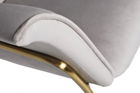 Кресло велюр светло-серый 71*58*87см Garda Decor арт.30C-1127-Z GRE