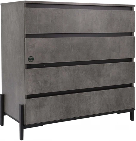 Комод Ивару НЕКСТ - 1 Камень темный, Черный