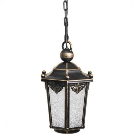 Уличный светильник подвесной Кузнечное дело Ретро 42-001-ЧЗ (220V, ковка, на цепи, под старину, IP54)