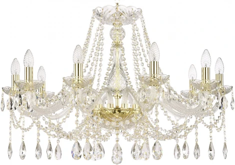 Подвесная люстра Art Classic 11.07 11.07.10.300.Gd.Sp (220V, на цепи, подсвечник, свеча)