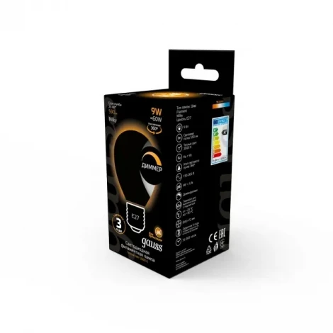 Лампочка светодиодная филаментная Gauss 105202109