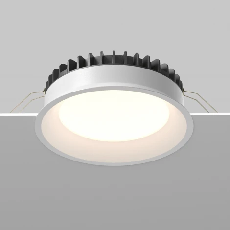Встраиваемый светильник 24W Maytoni Okno DL055-24W3-4-6K-W (LED, 220V, круглые, IP44)