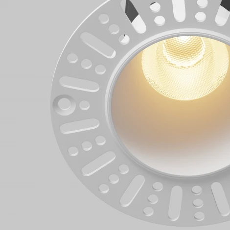 Встраиваемый светильник под гипсокартон Maytoni Dip DL120-10W-2.7K-TRS-W (LED, 220V, круглые)