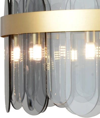 Подвесная люстра Natali Kovaltseva Valencia 91000/12C GOLD SATIN