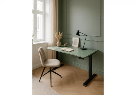 Компьютерный стол Notta Маркос 140х80 зеленый / черный