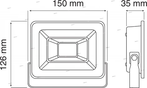 Прожектор уличный светодиодный Horoz Puma, 1 плафон, черный с хромом, никелем и прозрачным