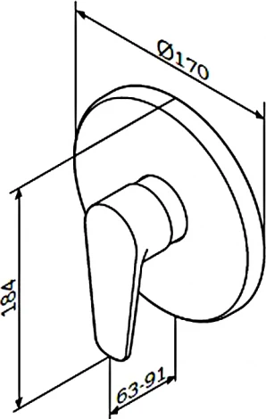 Смеситель Am.Pm Inspire F5075000 для душа