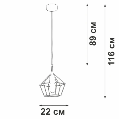 Подвесной светильник V3936-1/1S Vitaluce (220V)