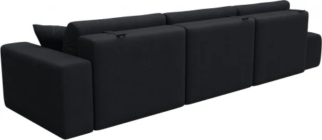 Диван прямой Лига-036 НПБ Модерн Лонг подлокотник справа Лига Диванов (Замша) арт.127698