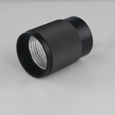 Точечный накладной светильник iLedex Delta 1955-10W-3000K-36 BK+GRP (220V, круглые)