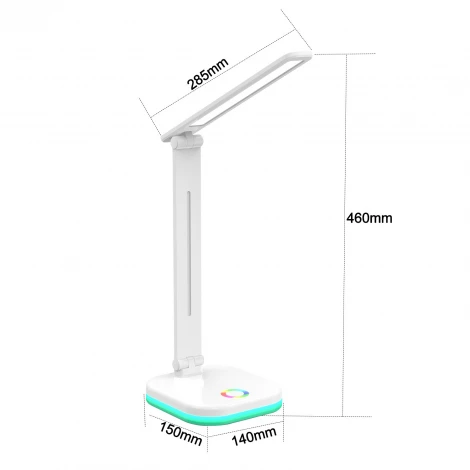 Офисная настольная лампа светодиодная с таймером с регулировкой цветовой температуры и яркости, ночным режимом и RGB Reluce 00625-0.7-02 WHITE
