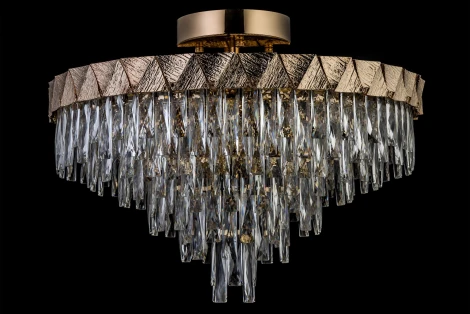 Потолочная люстра на штанге хрусталь Arti Lampadari Vaglia Vaglia E 1.5.60.100 G