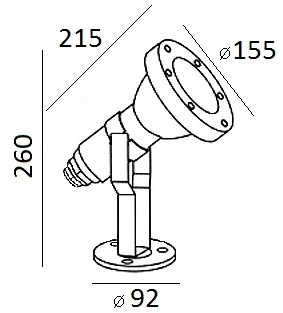 Грунтовый светильник Oasis Light 77198 SS (220V, IP44)