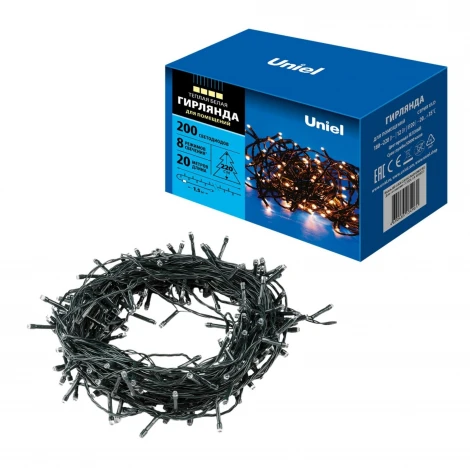 Гирлянда Uniel ULD-S2000-200/DGA WARM WHITE IP20