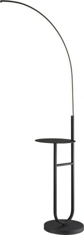 Торшер светодиодный Escada Grand 10266/T LED 17Вт, металл/силикон, черный