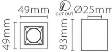 Точечный накладной светодиодный светильник XC002-1T(W) Fiberli Xc002 12120203 (220V)
