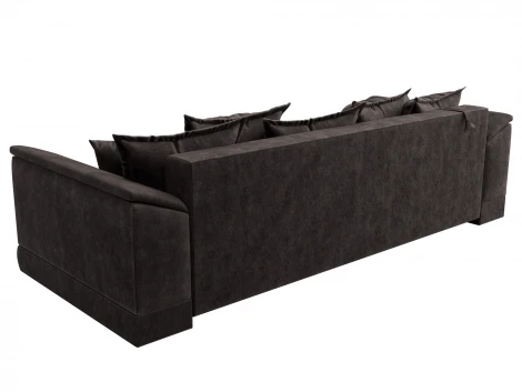 Диван прямой НордСтар НПБ (ДСП,ЛДСП,Брус/Пластик,Металл/Велюр/Коричневый) Лига Диванов 133195