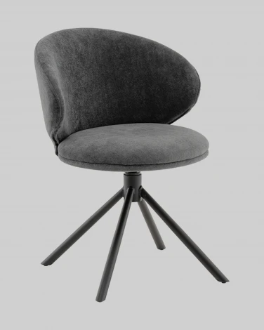 Стул Труфальд велюр темно-серый Stool Group арт.УТ000041567