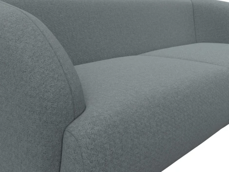 Диван прямой Лига-041 (Серый/Рогожка) Лига Диванов арт.124233