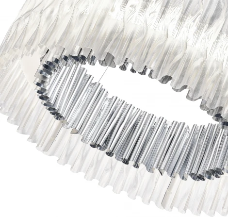 Подвесная люстра ST Luce Nazare SL6012.103.01 Хром/Прозрачный LED 1*64W (220V, на тросе, круглые)