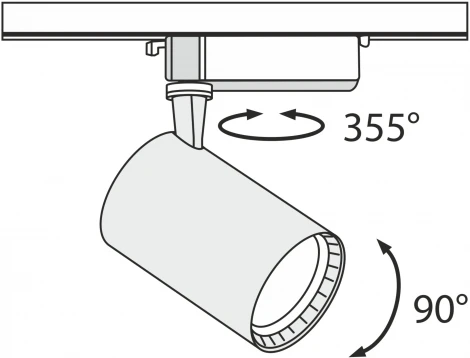 Трековый светильник Vuoro Unity 3000K 15Вт LED (однофазный) Maytoni Technical TR003-1-17W3K-B