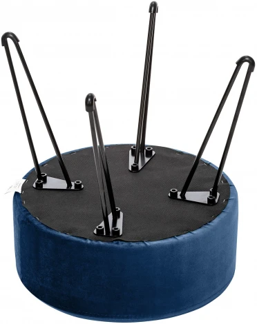 Пуф Кома, велюр Дарк Блю Leset