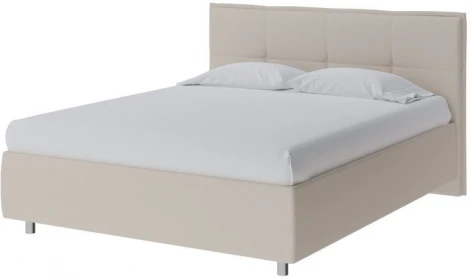 PROxSON Кровать Lino без основания (Ткань: Рогожка Savana Milk (молочный)) 90x200