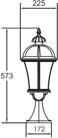 Наземный фонарь Oasis Light ROMA L 95204L Gw (220V, IP44)