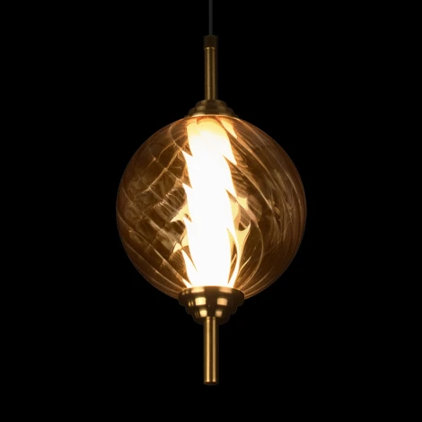 Подвесной светильник Loft It Helix 10421/B Amber (LED, 220V, на проводе, шар)