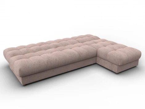 Диван угловой Лига-116 НПБ угол правый (ДСП,ЛДСП,Велюр/Бежевый) Лига Диванов 136947