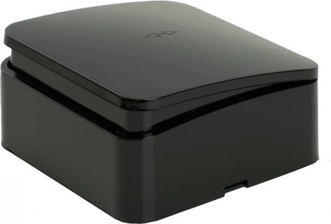 Переключатель одноклавишный (черный) Stekker София 49387