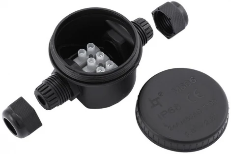 Распределительная коробка (черный) Stekker 49232