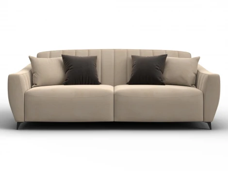 Диван-книжка Лига-095 НПБ (ДВП,ДСП,ЛДСП,Брус,Фанера,ЛДВП/Металл/Велюр/Бежевый) Лига Диванов 132531