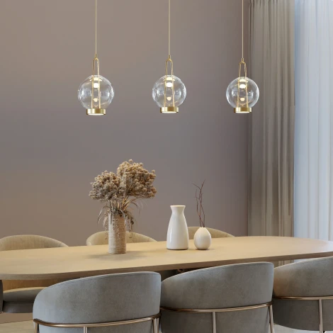 Подвесной светильник Eurosvet Frasco 50267/1 LED латунь (220V, на проводе)