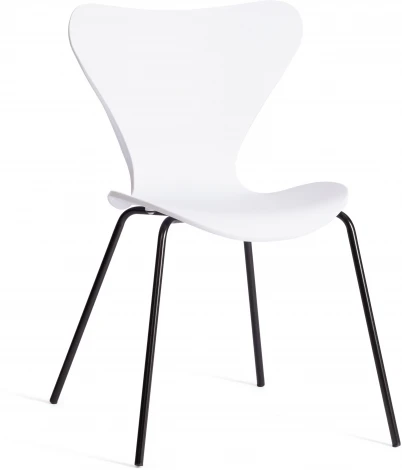 Стул Jacobsen (mod DC 102-1) / 1 шт. в упаковке Tetchair (Пластик,Металл/Белый,Черный) арт. 21834