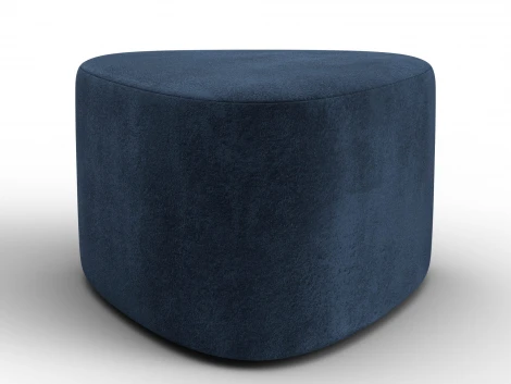 Пуф 004 (ДСП,Фанера/Пластик/Велюр/Синий) Лига Диванов 132364