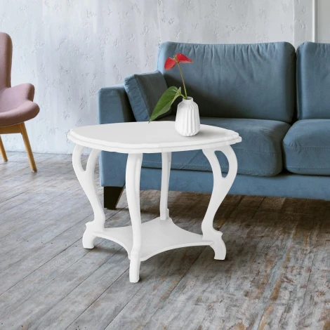 Стол журнальный Кофейный П молочный дуб Л Mebelik 008634