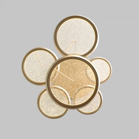 Подвесной светильник каскадный Eurosvet Crespella 90034/6 золото (LED, 220V, на проводе)