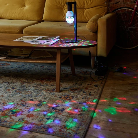 Светодиодная лампа многоцветный Е27 Volpe ULI-Q301 Светодиодный светильник-проектор ULI-Q301 03W/RGB/E27 WHITE