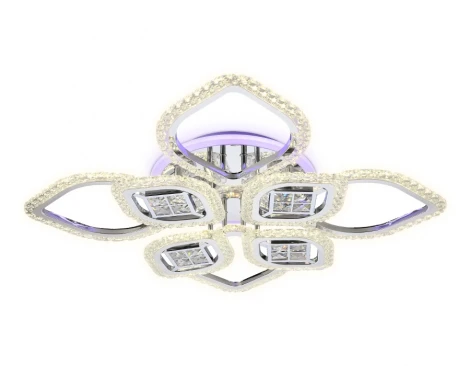 Потолочная люстра Ambrella Acrylica Ice FA283 (регулировка яркости, LED, 220V, пульт управления, управление смартфоном, умный дом - PC.Lamper, цветы)
