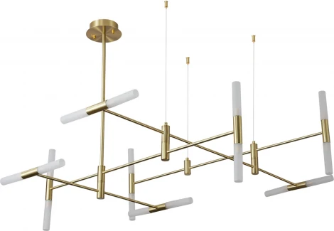 Потолочная люстра на штанге ST Luce SL1216.203.16 Матово золотистый/Белый G9 16*5W 4000K (220V, на тросе)