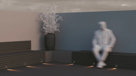 Подсветка ступеней лестницы встраиваемая Lock O014SL-L3B3K (LED, 220V, круглые, IP54)