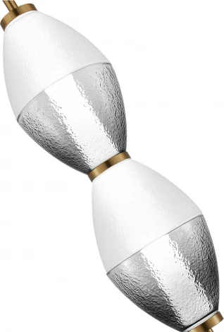 Подвесной светильник ST Luce Ice SL6130.403.15 Черный/Белый, Дымчатый LED 1*16W 3000K (220V, на тросе)