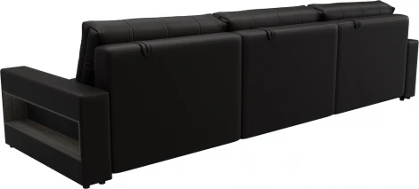 Диван прямой с полками Лига-053 НПБ Лонг Лига Диванов (Экокожа) арт.128919