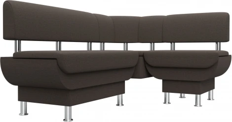 Диван кухонный угловой Альфа правый угол Лига Диванов (Рогожка) арт.123815