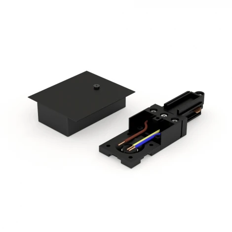 Коннектор питания для встраиваемого трека Black RAUMBERG KTK2CBk (220V)