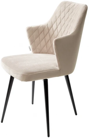 Стул HERMAN 360 град. ЛАТТЕ #25, велюр / черный каркас M-City 461MC04747